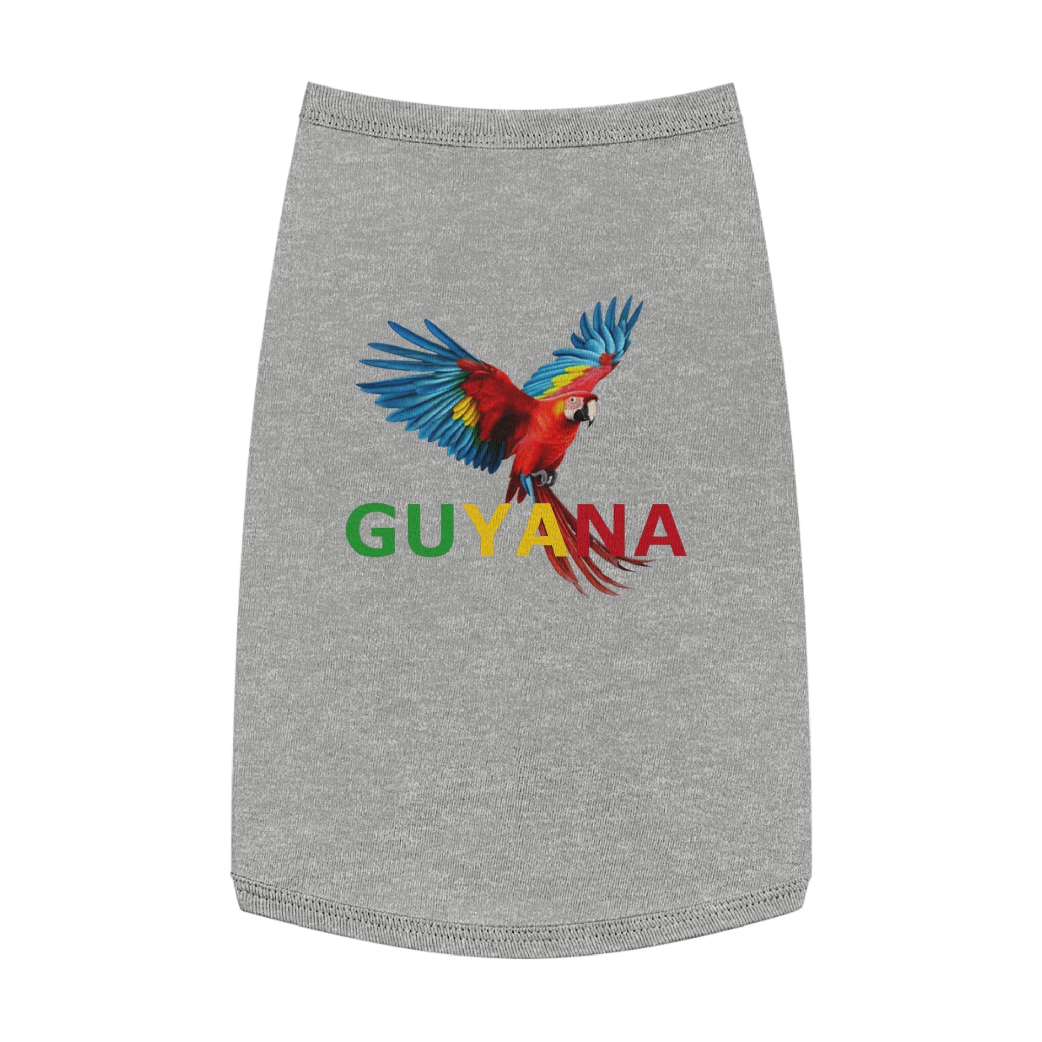 Guyana Parrot Pet Tank Top — Colorful Macaw Dog Shirt