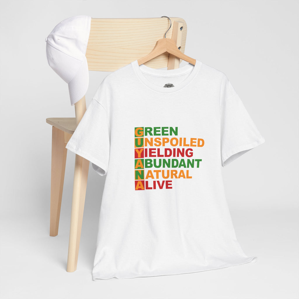 GUYANA Acrostic Design — Patriotic Eco Tee