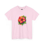 Hibiscus Watercolor Tee — Tropical Flower Graphic T-Shirt