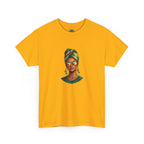Afro Guyanese Headwrap Portrait T-Shirt — Afrocentric Art Tee