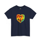 Sun Parakeet Heart Tee — Guyana Wildlife Tribute & Conservation Awareness