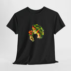 Guyana Hibiscus Tee — Woman Smelling Flower