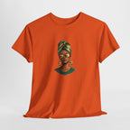 Afro Guyanese Headwrap Portrait T-Shirt — Afrocentric Art Tee