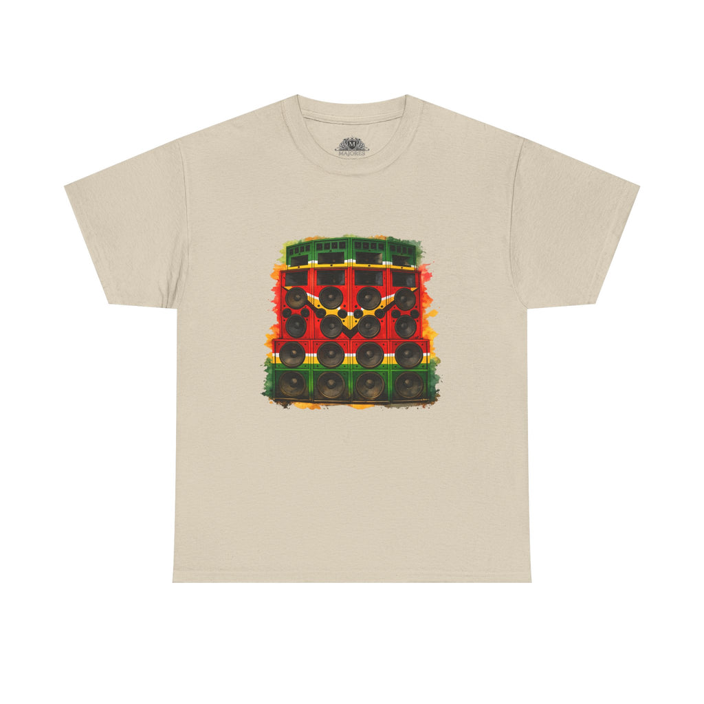 Reggae Sound System T‑Shirt – Speaker Stack Graphic Tee