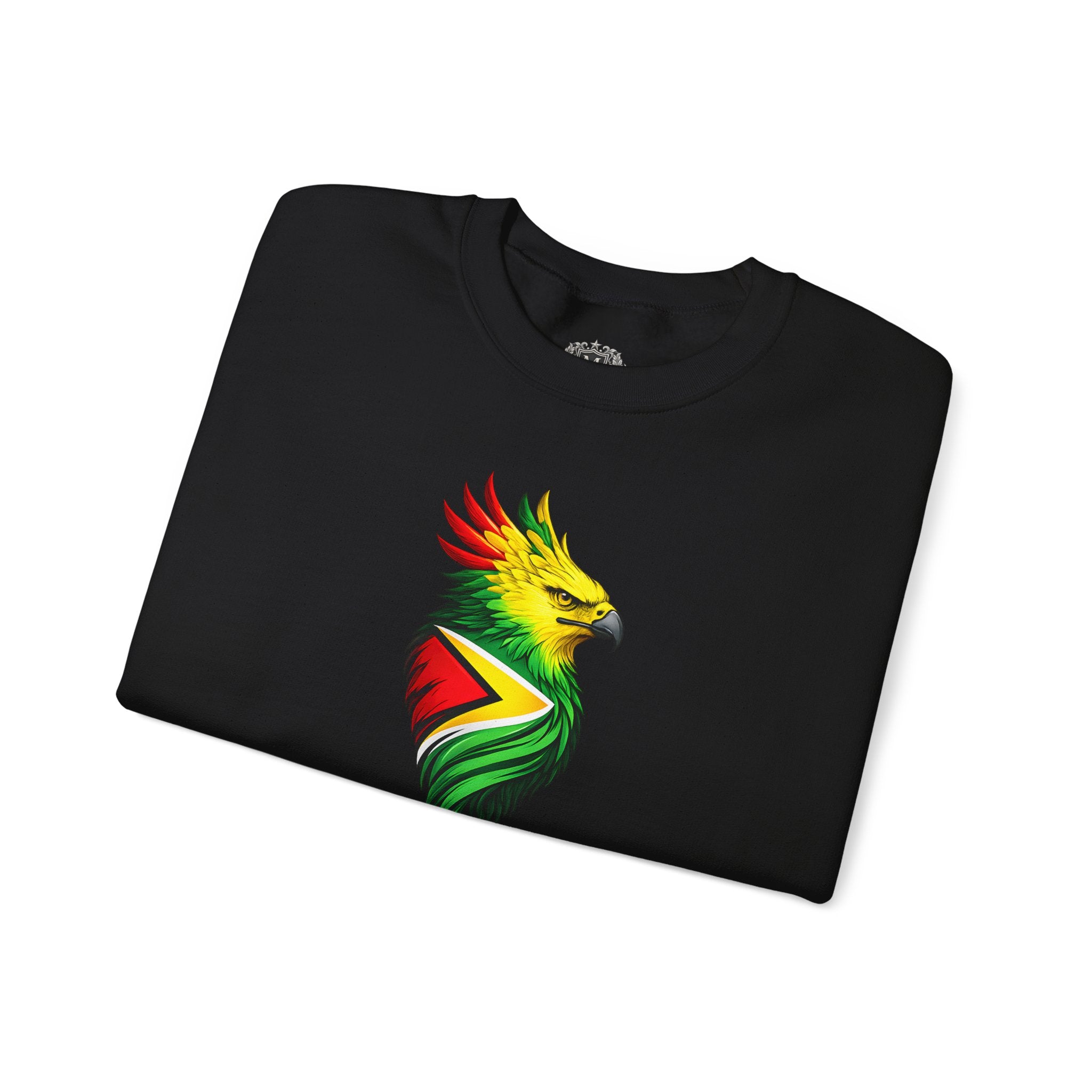 Harpy Eagle Guyana Flag Sweatshirt — Majestic Bird Graphic Crewneck