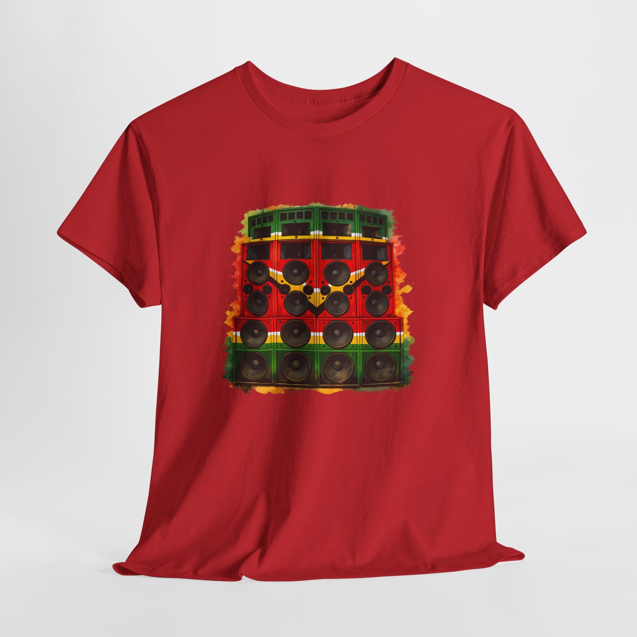 Reggae Sound System T‑Shirt – Speaker Stack Graphic Tee