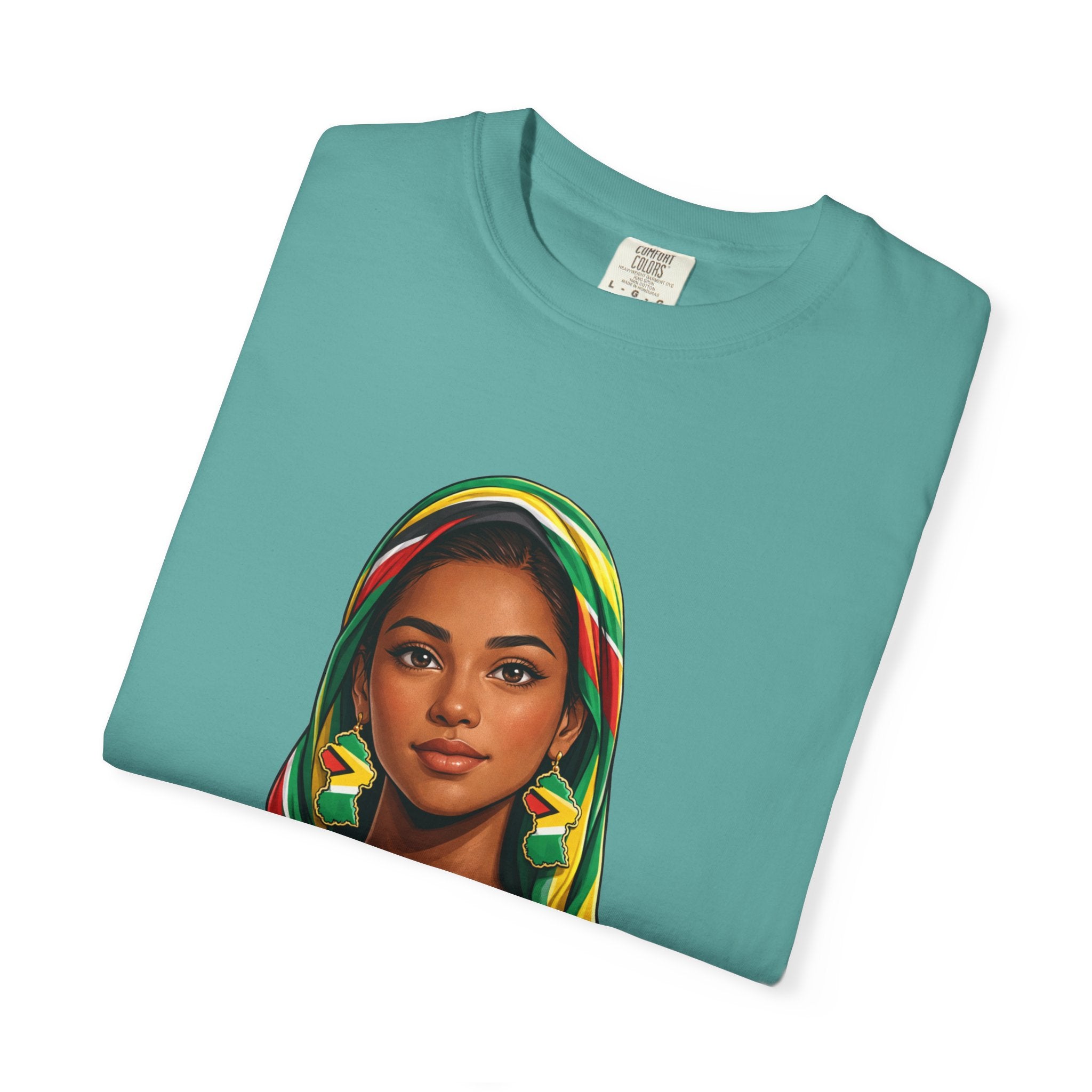 Indo Guyanese Woman Portrait with Headwrap — Unisex Tee