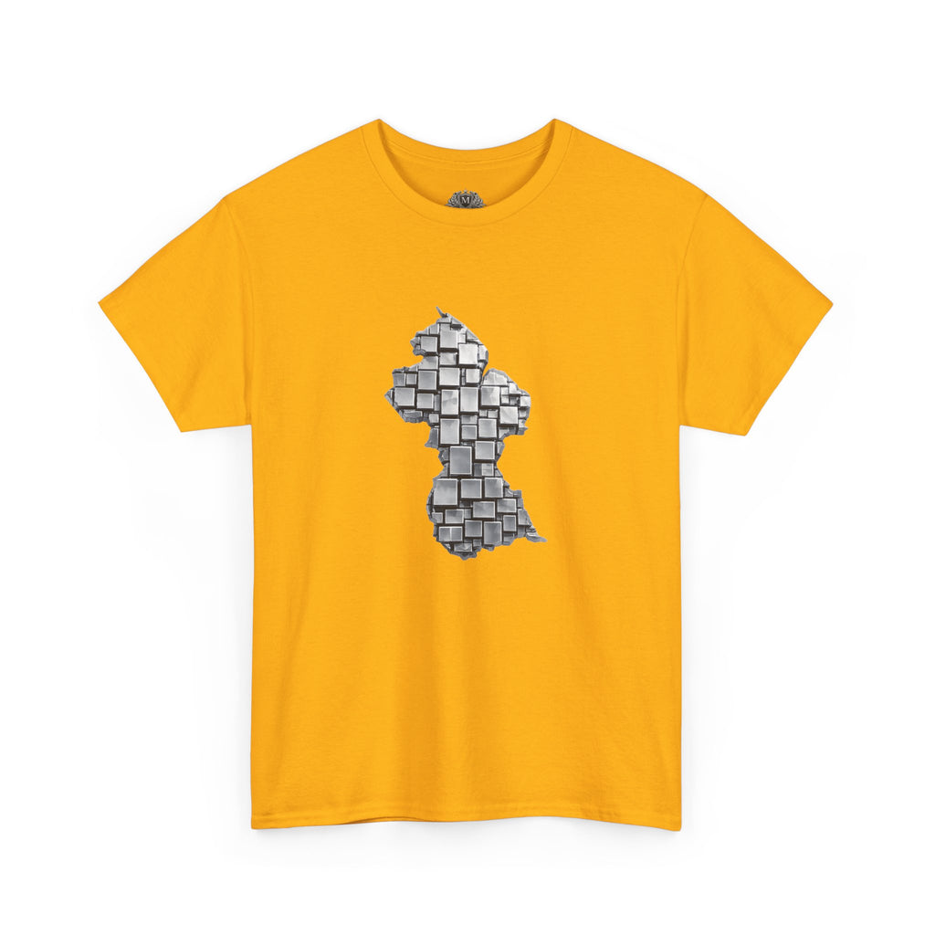 Guyana Geometric Map T-Shirt — Mineral Heritage Design