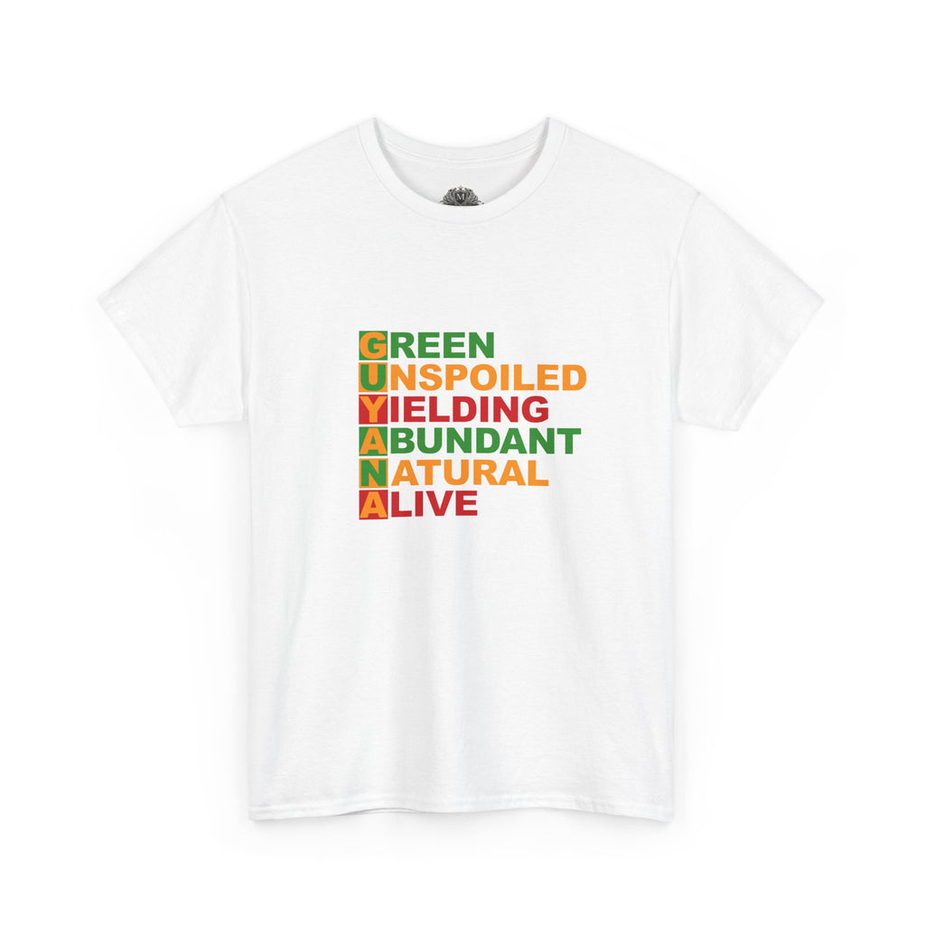 GUYANA Acrostic Design — Patriotic Eco Tee