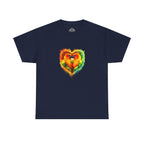 Sun Parakeet Heart Tee — Guyana Wildlife Tribute & Conservation Awareness