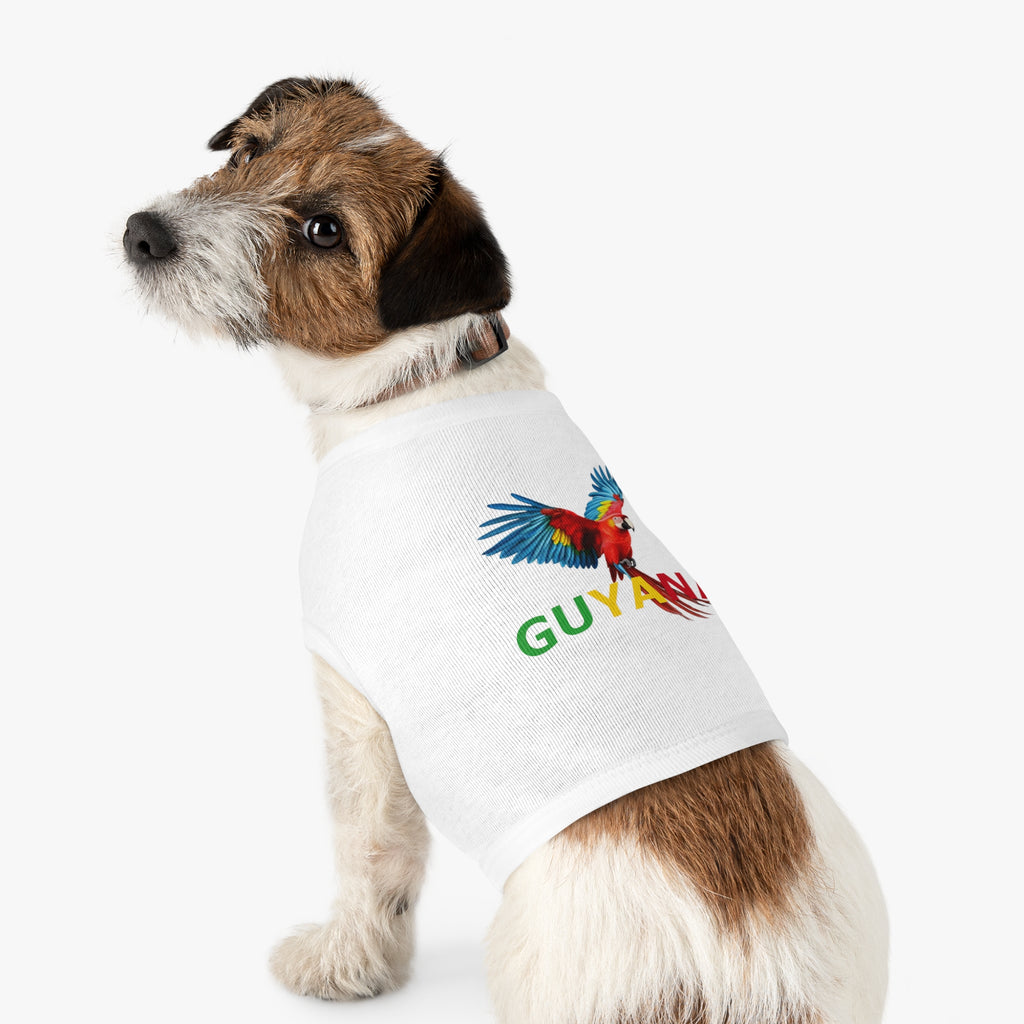 Guyana Parrot Pet Tank Top — Colorful Macaw Dog Shirt