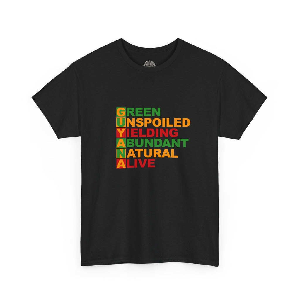 GUYANA Acrostic Design — Patriotic Eco Tee
