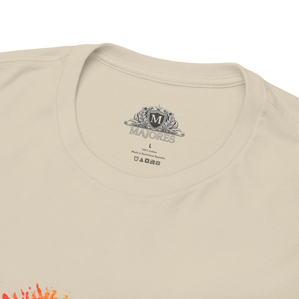 Sun Parakeet Heart Tee — Guyana Wildlife Tribute & Conservation Awareness