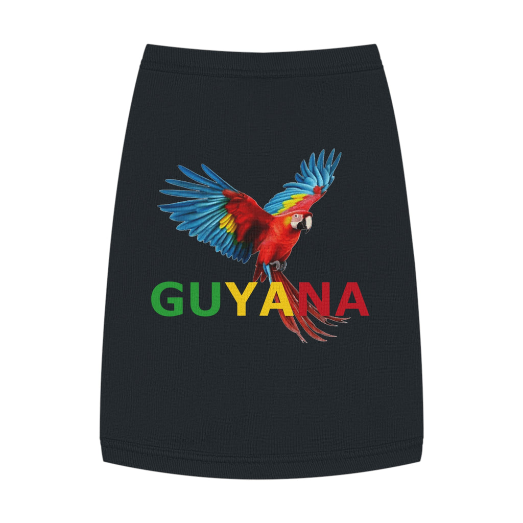 Guyana Parrot Pet Tank Top — Colorful Macaw Dog Shirt