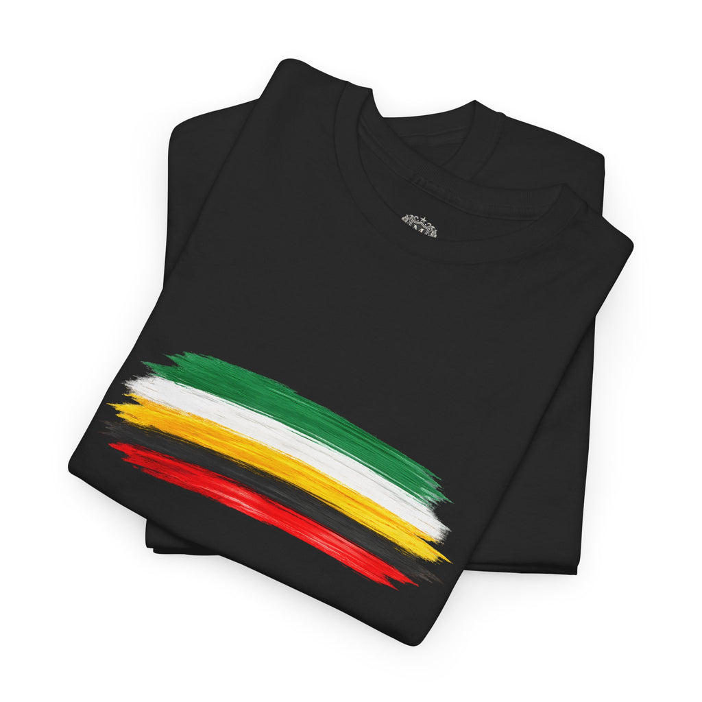 Guyana Flag Brushstroke T-Shirt — Modern Patriotic Pride Tee