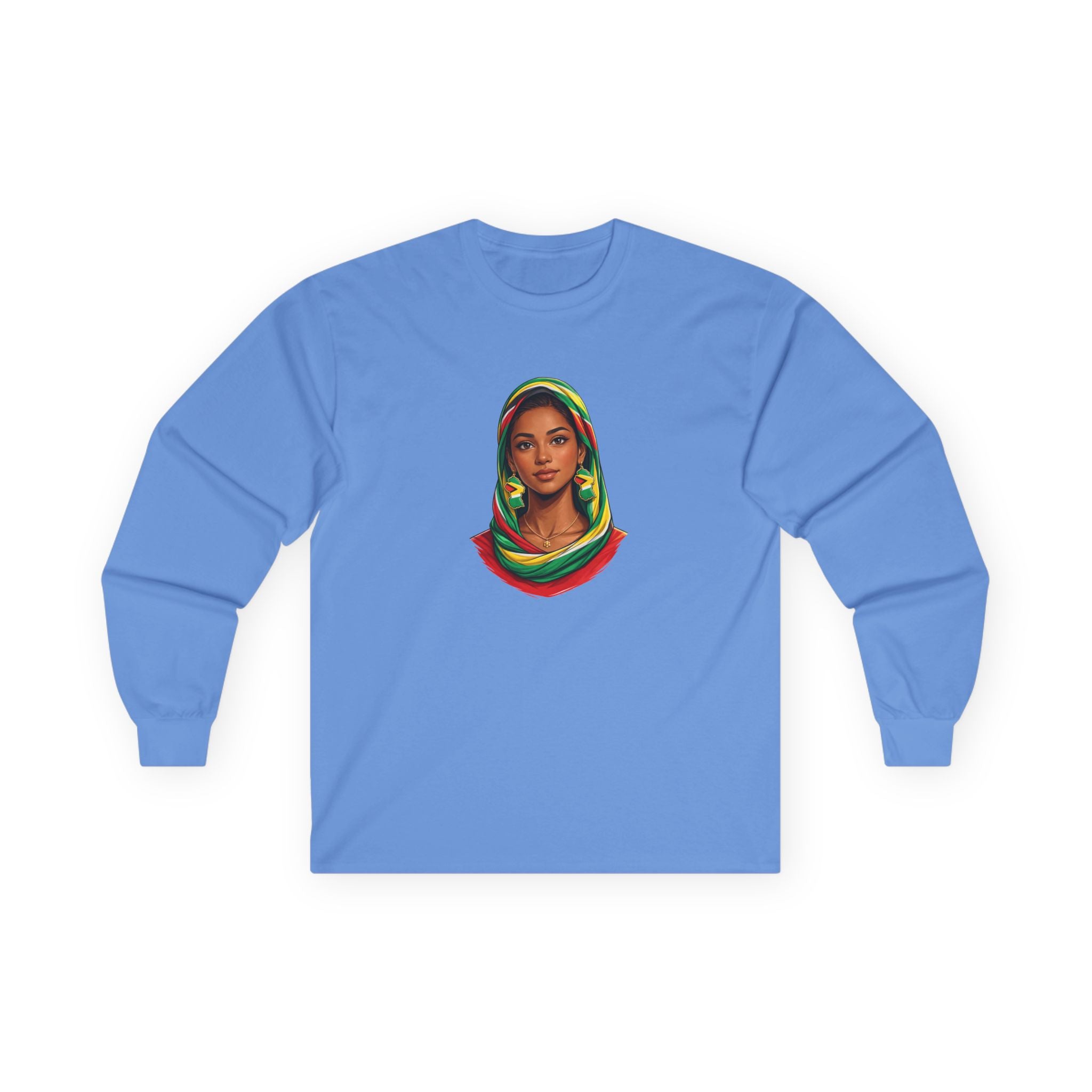 Indo-Guyanese Headdress Portrait Long Sleeve Tee