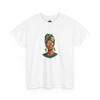 Afro Guyanese Headwrap Portrait T-Shirt — Afrocentric Art Tee