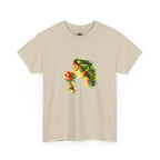 Guyana Hibiscus Tee — Woman Smelling Flower