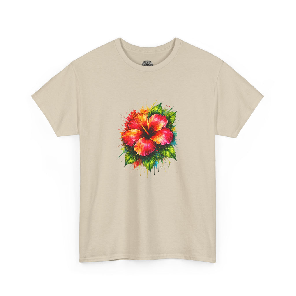 Hibiscus Watercolor Tee — Tropical Flower Graphic T-Shirt