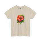 Hibiscus Watercolor Tee — Tropical Flower Graphic T-Shirt