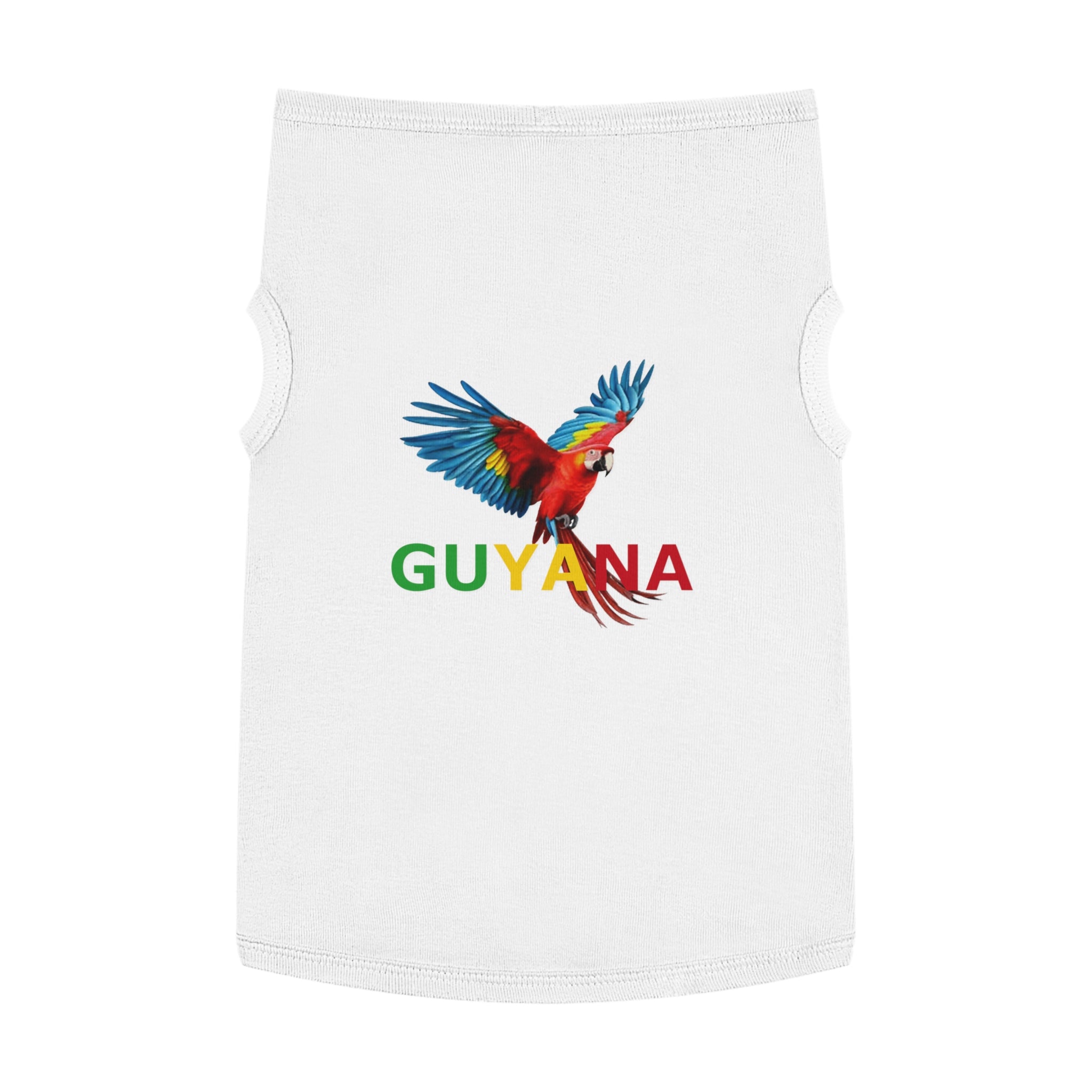Guyana Parrot Pet Tank Top — Colorful Macaw Dog Shirt