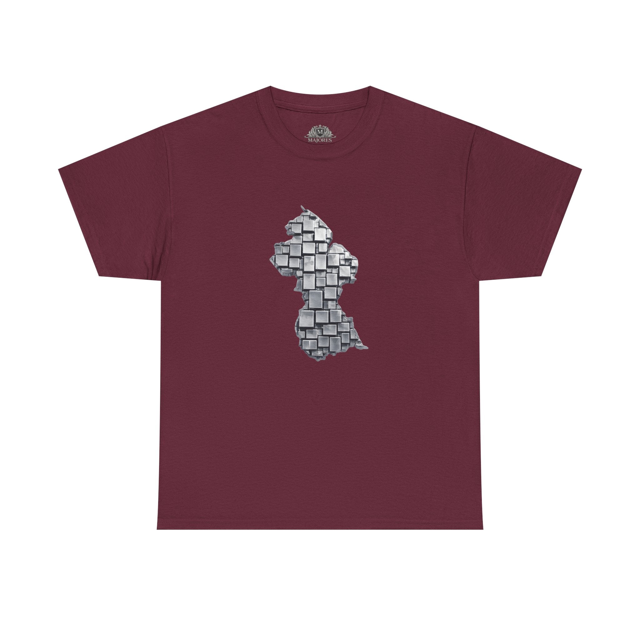 Guyana Geometric Map T-Shirt — Mineral Heritage Design