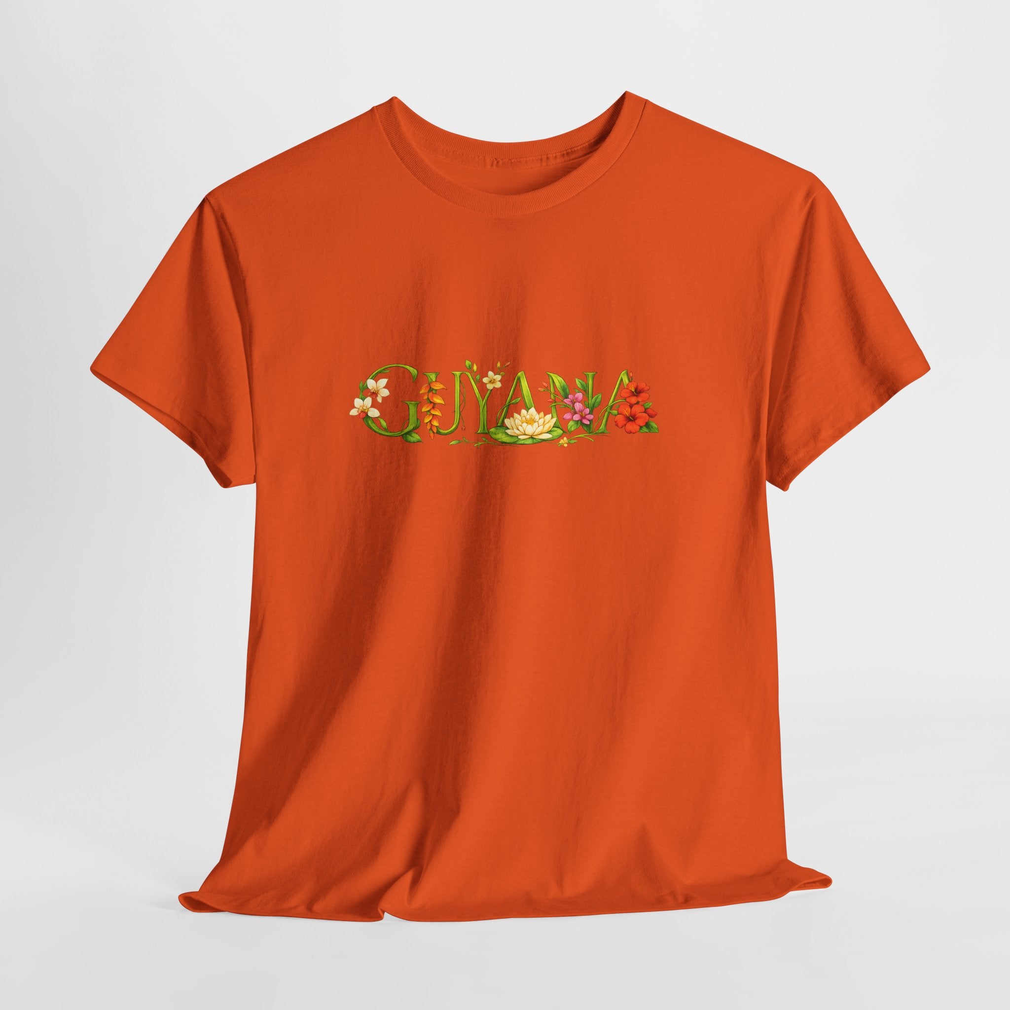 Guyana Floral Tee — Botanical Country Pride T-Shirt