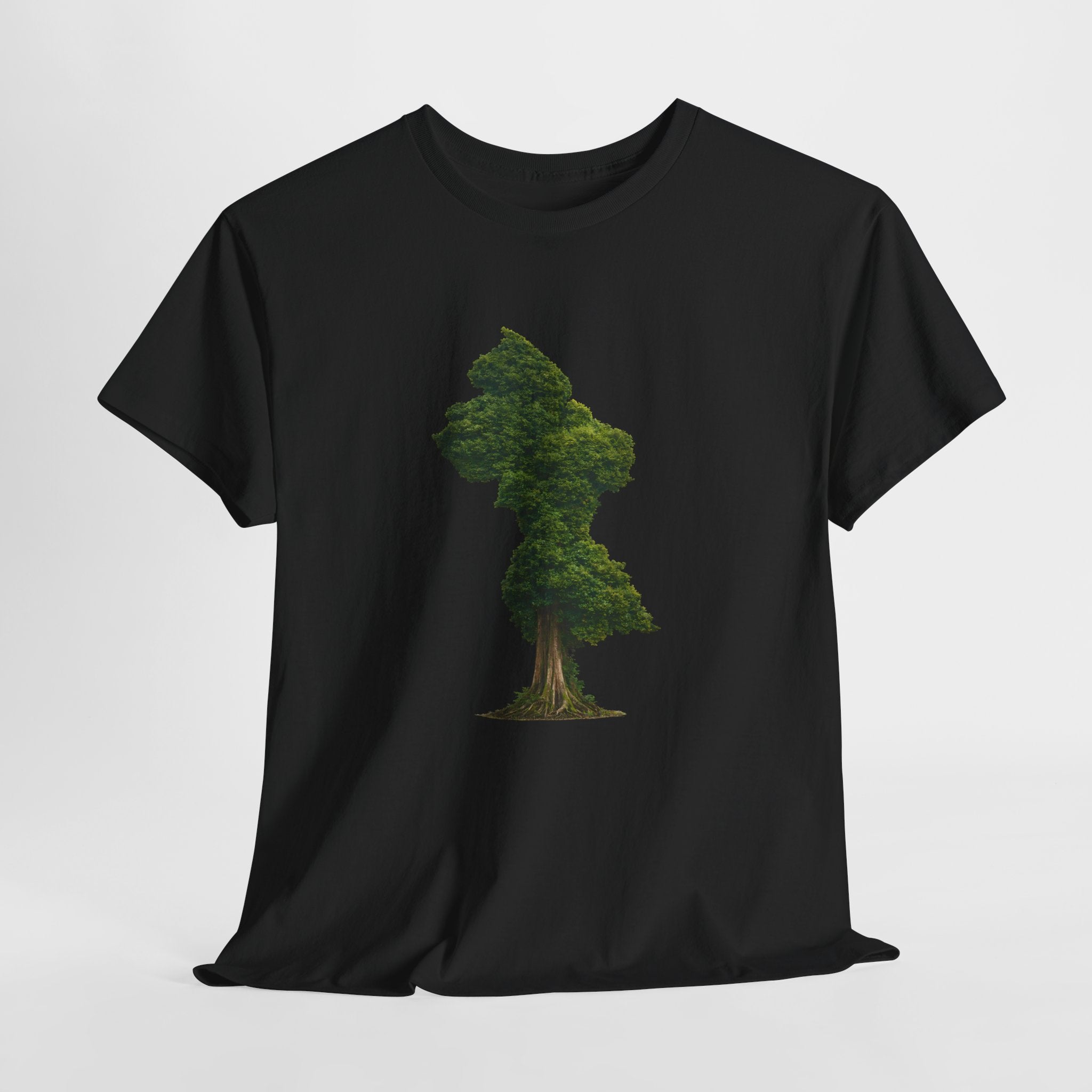 Guyana Map Tree Silhouette T‑Shirt