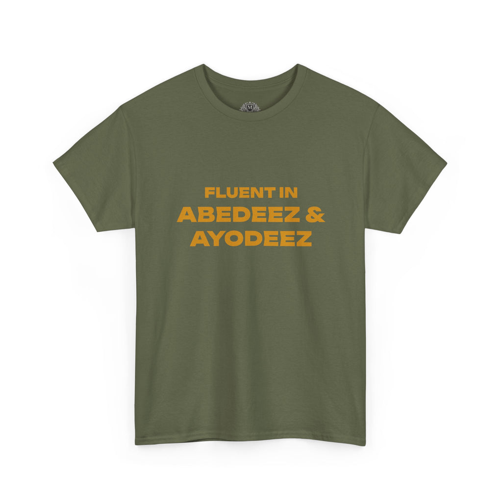 Fluent in Abedeez & Ayodeez T‑Shirt — Guyana Creole Tee