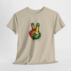 Guyana Flag Peace Sign T-Shirt — Hope & Unity Tee