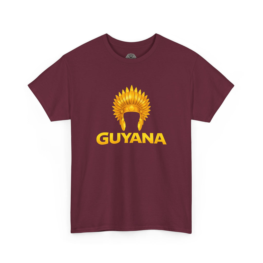 Guyana Native Headdress T-Shirt — Golden Tribal Tribute Tee