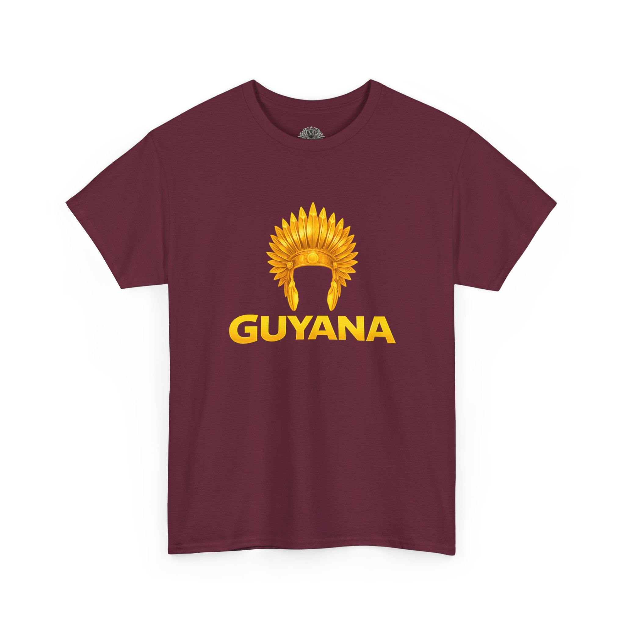 Guyana Native Headdress T-Shirt — Golden Tribal Tribute Tee