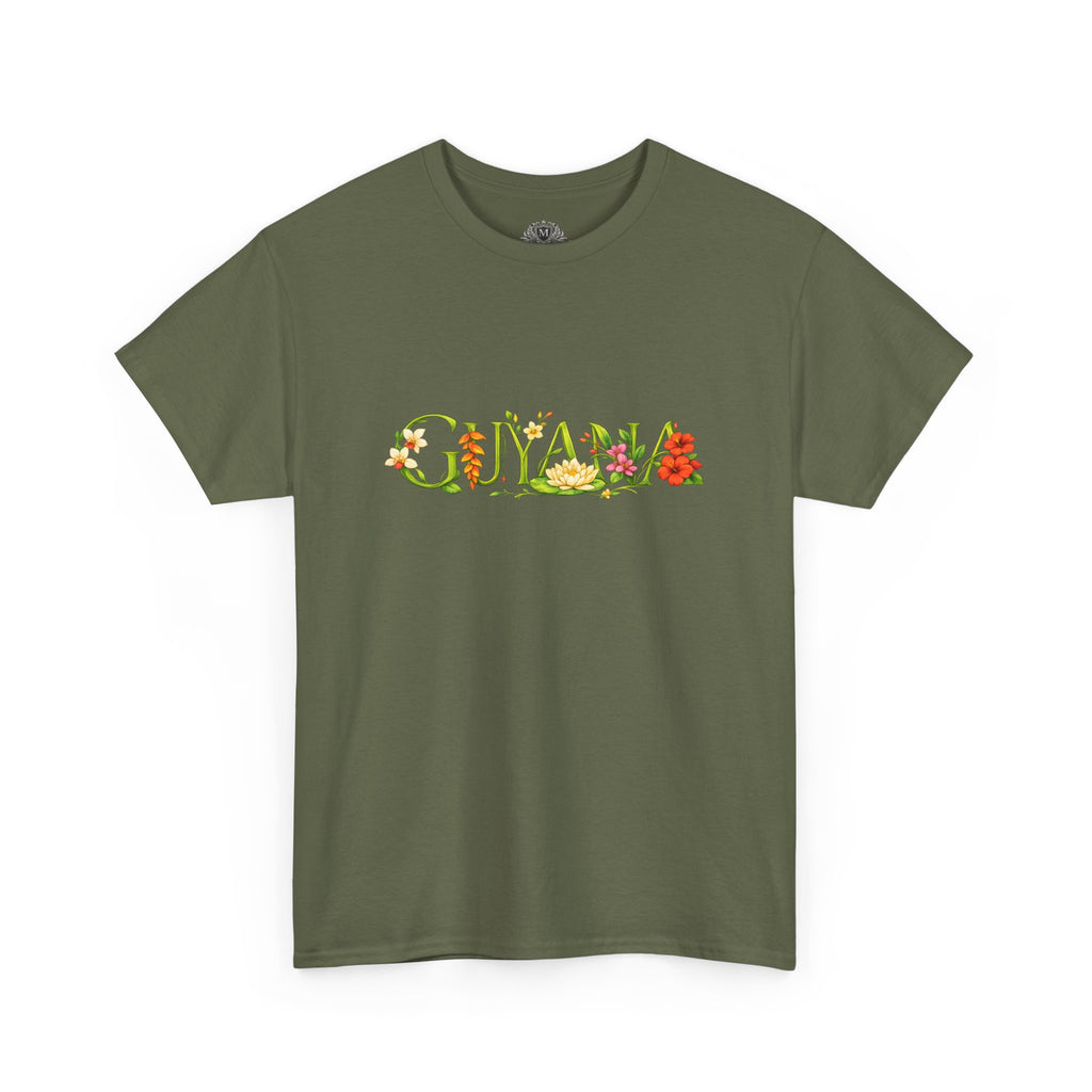 Guyana Floral Tee — Botanical Country Pride T-Shirt
