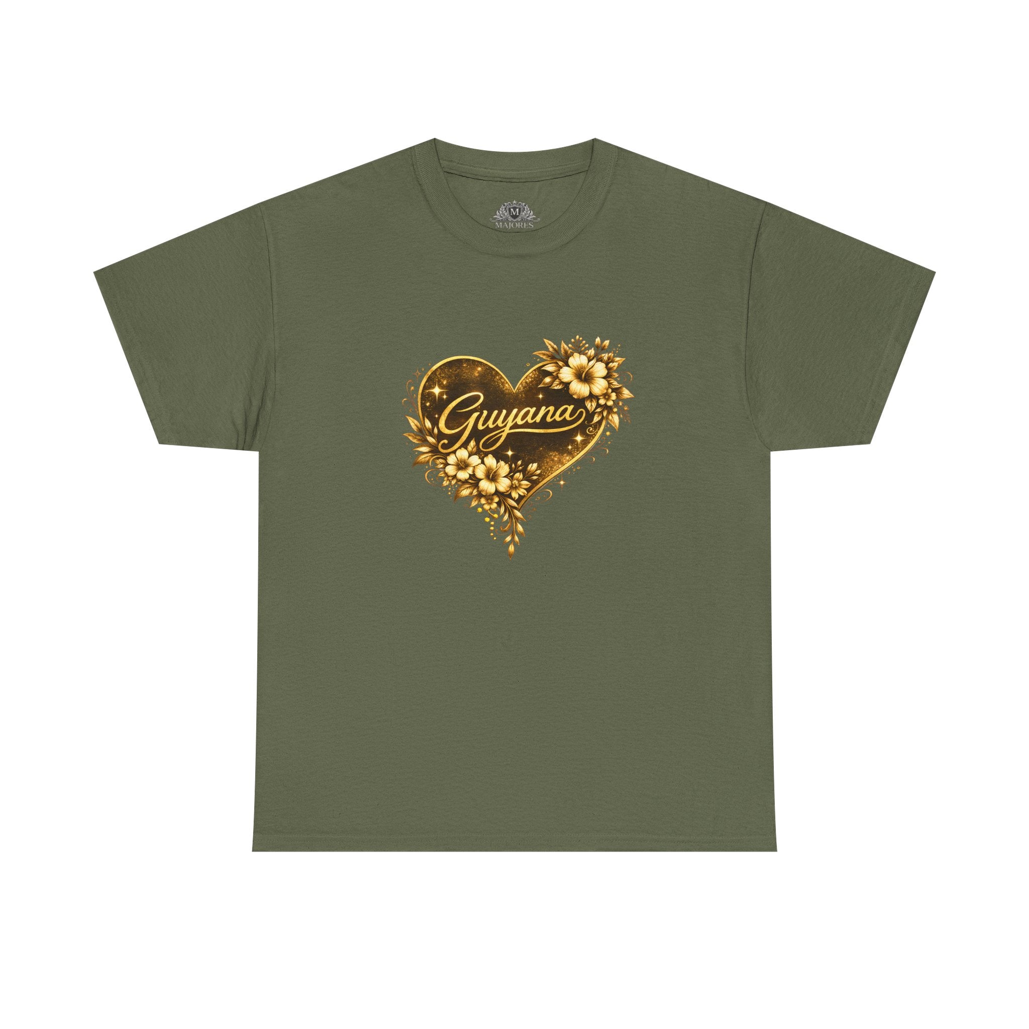 Guyana Heart Floral T-Shirt — Guyana Pride Tee