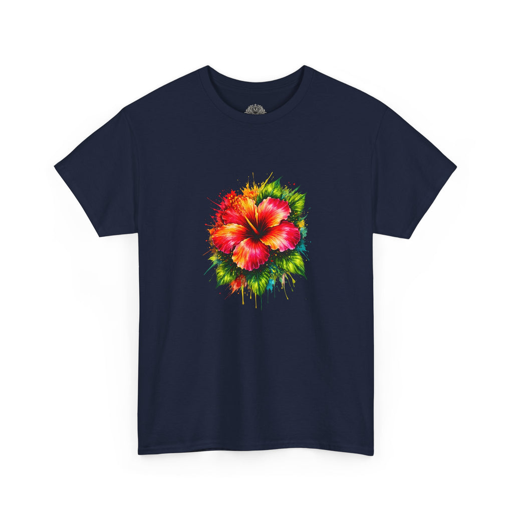 Hibiscus Watercolor Tee — Tropical Flower Graphic T-Shirt