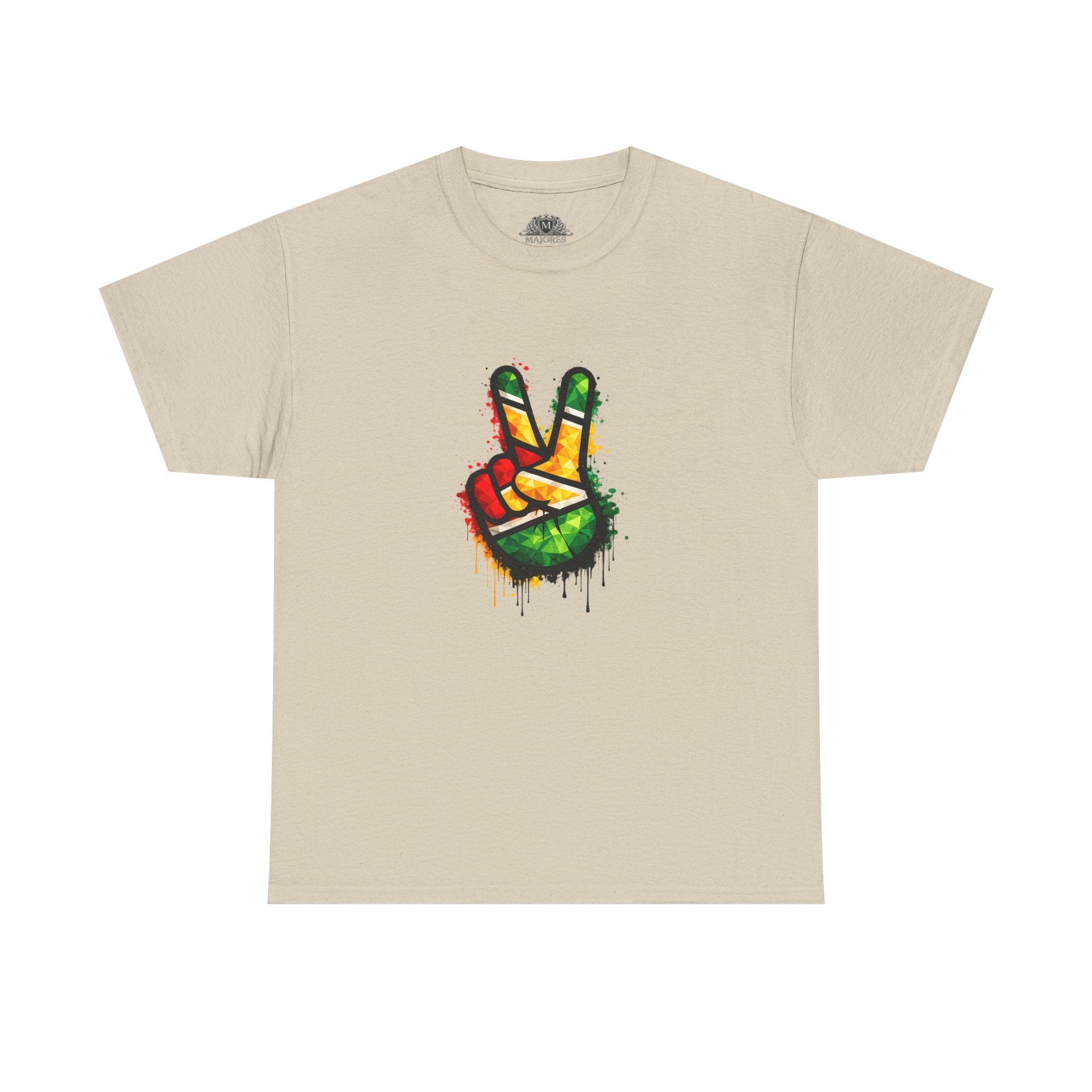 Guyana Flag Peace Sign T-Shirt — Hope & Unity Tee