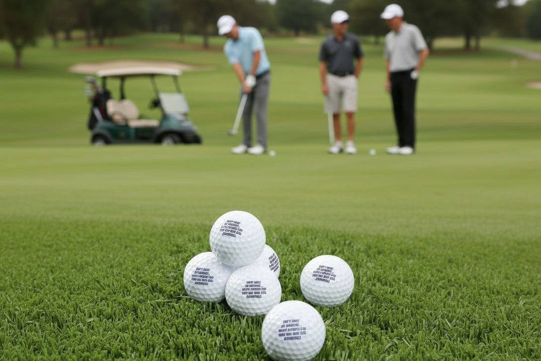 Golf Balls — 6-Pack "Don't Judge My Handicap… You're Looking For Your Ball Here Too"