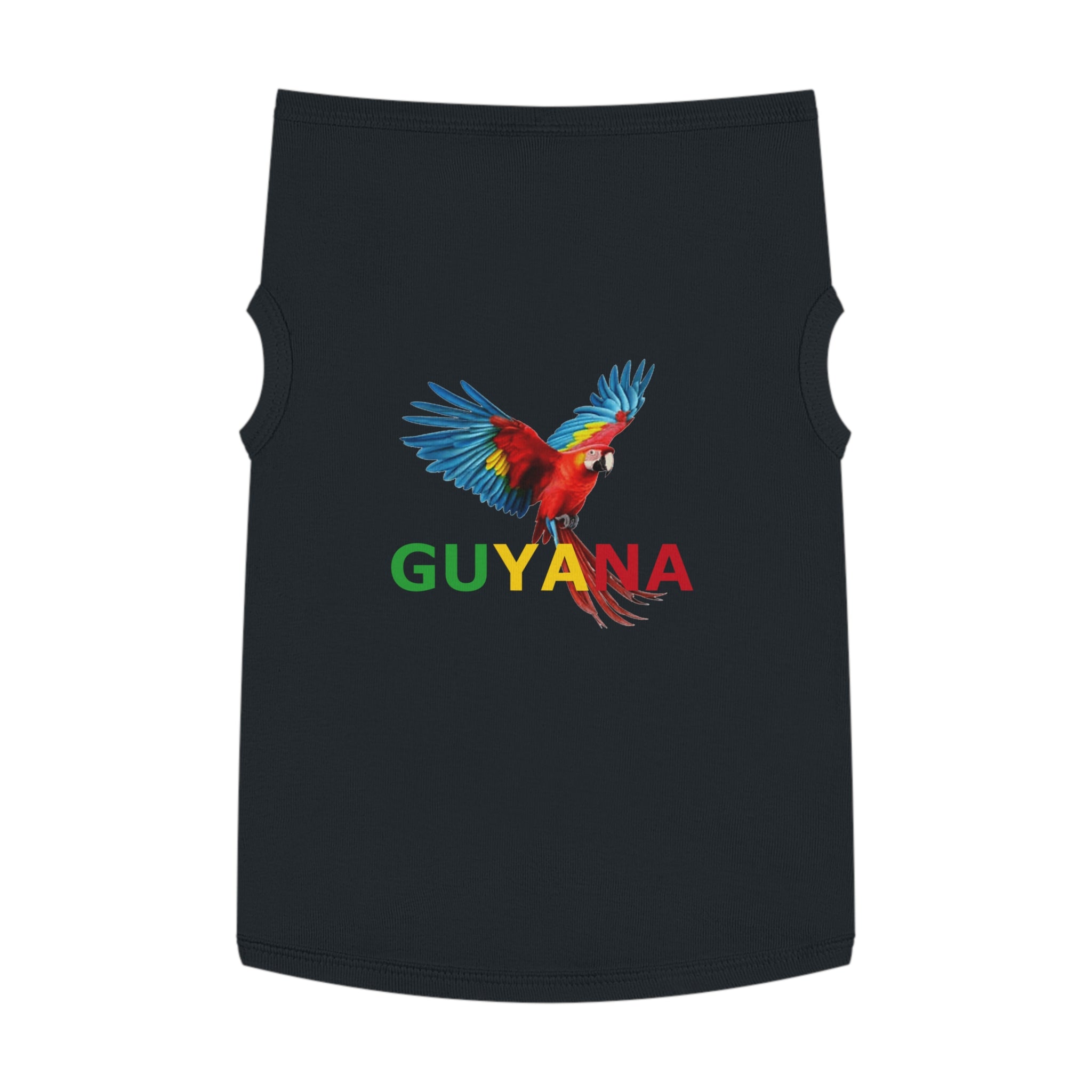 Guyana Parrot Pet Tank Top — Colorful Macaw Dog Shirt