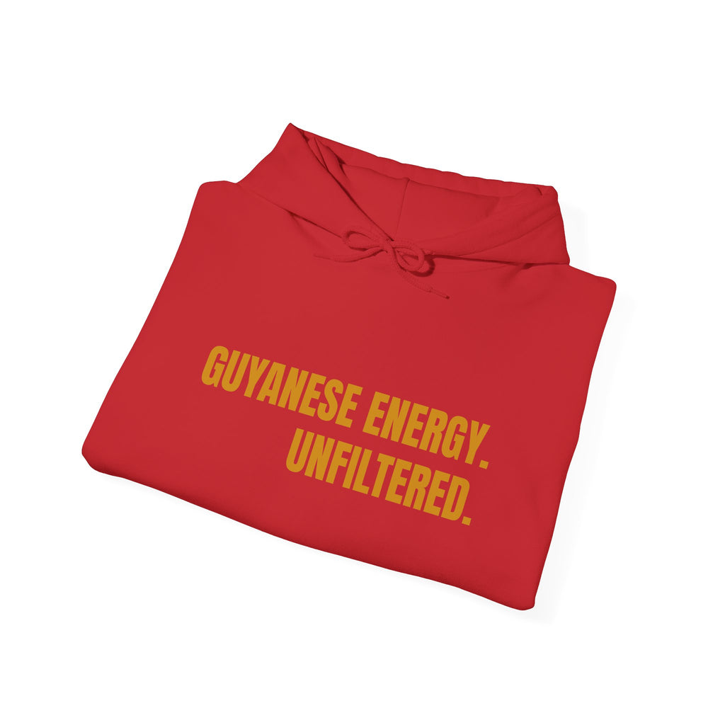 Guyanese Energy Unfiltered Hoodie — Bold Caribbean Pride