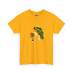 Guyana Hibiscus Tee — Woman Smelling Flower