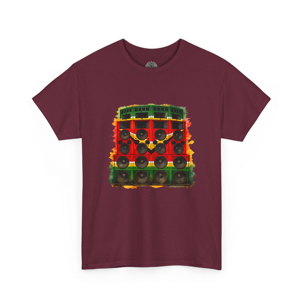 Reggae Sound System T‑Shirt – Speaker Stack Graphic Tee