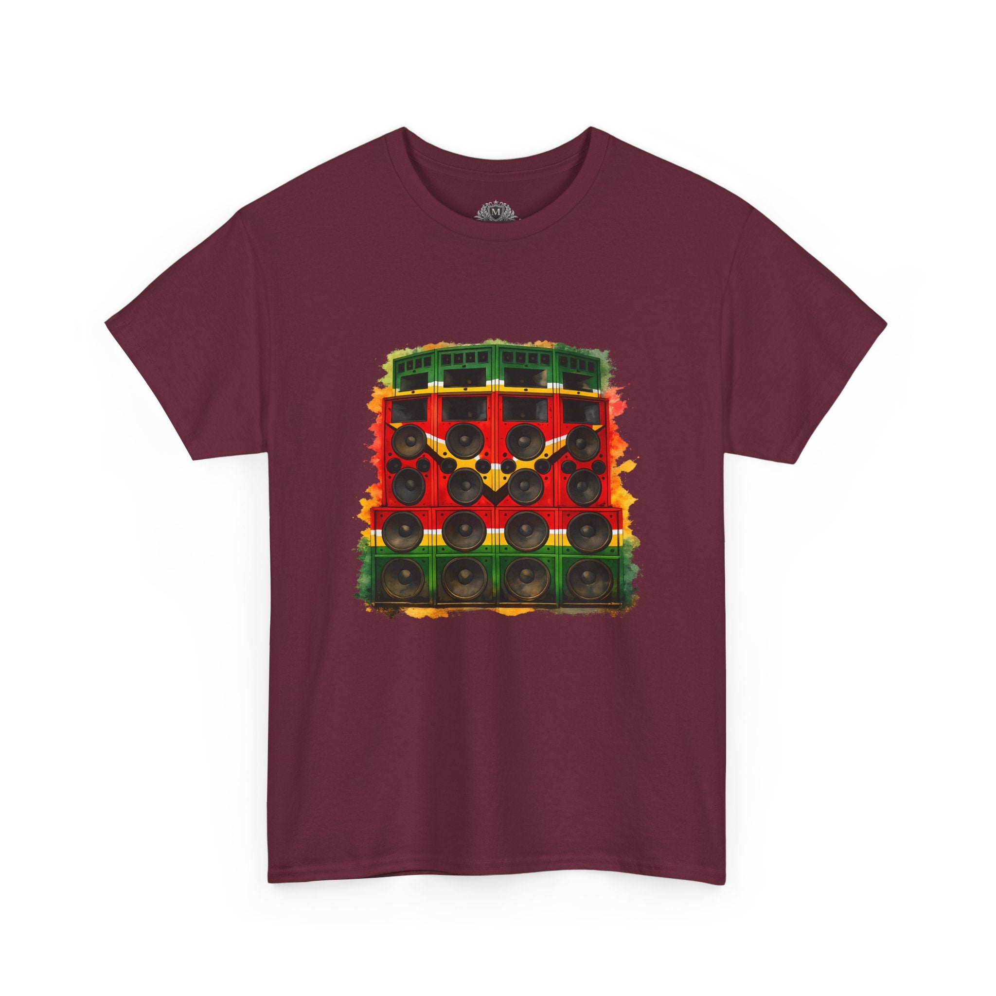 Reggae Sound System T‑Shirt – Speaker Stack Graphic Tee