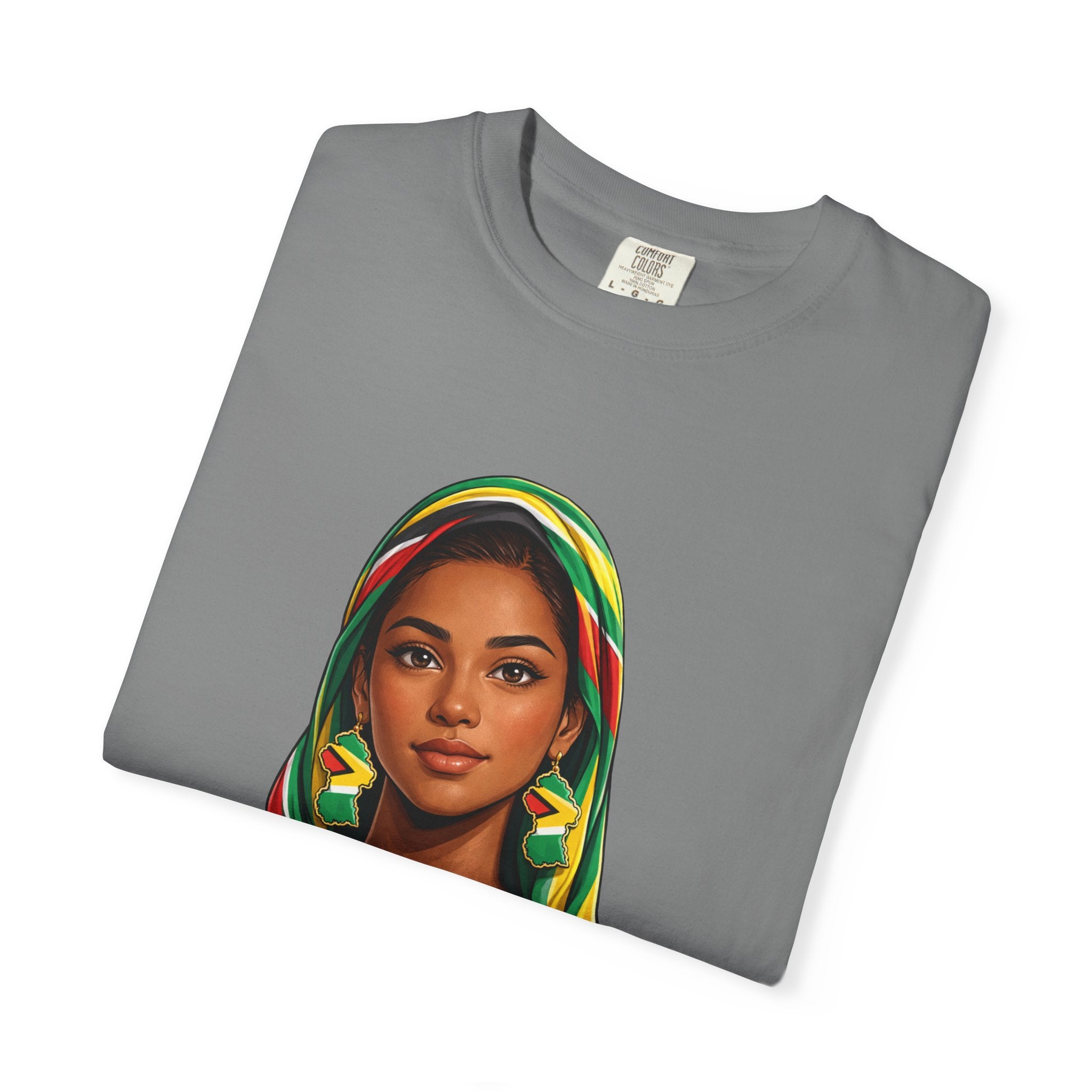 Indo Guyanese Woman Portrait with Headwrap — Unisex Tee