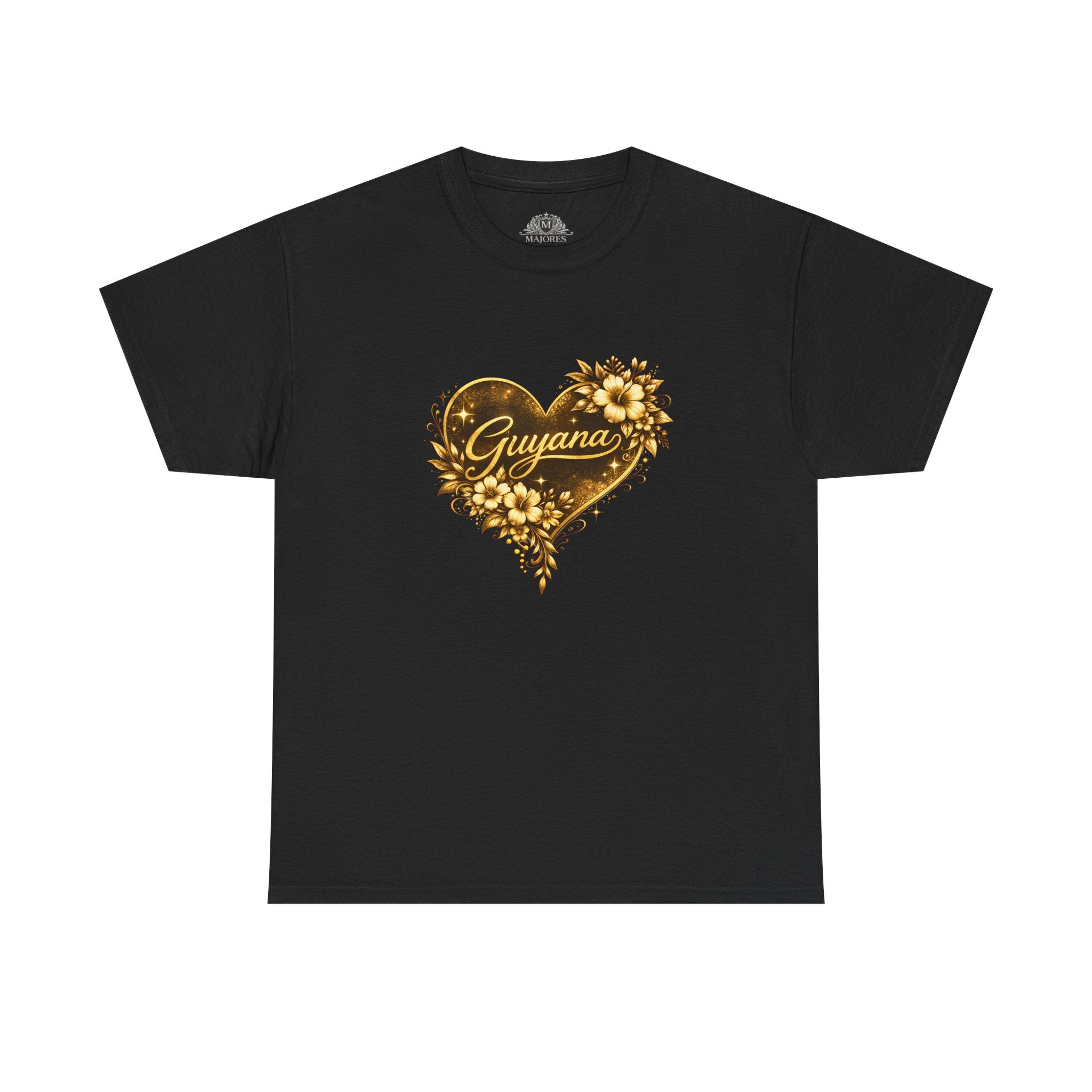 Guyana Heart Floral T-Shirt — Guyana Pride Tee