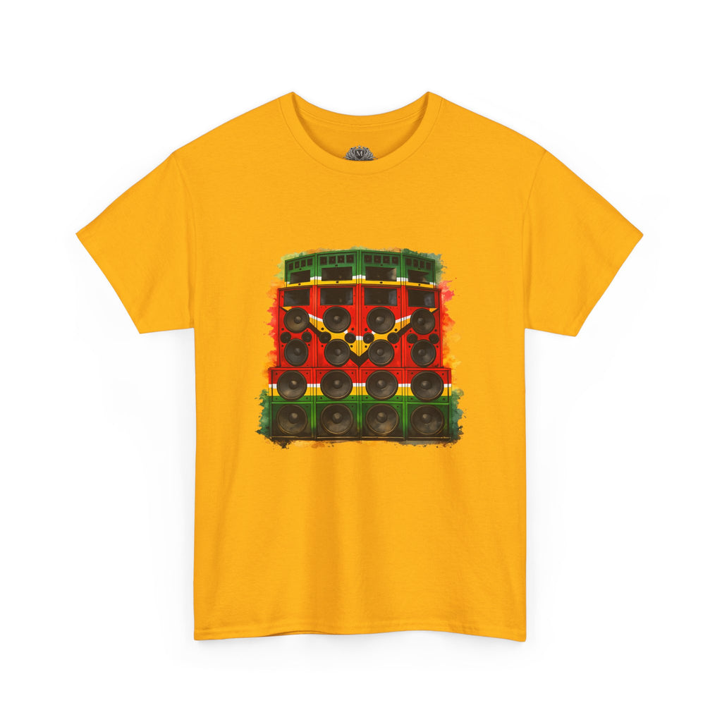 Reggae Sound System T‑Shirt – Speaker Stack Graphic Tee