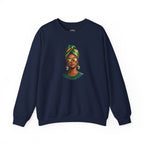 Afro Guyanese Headwrap Portrait Crewneck Sweatshirt