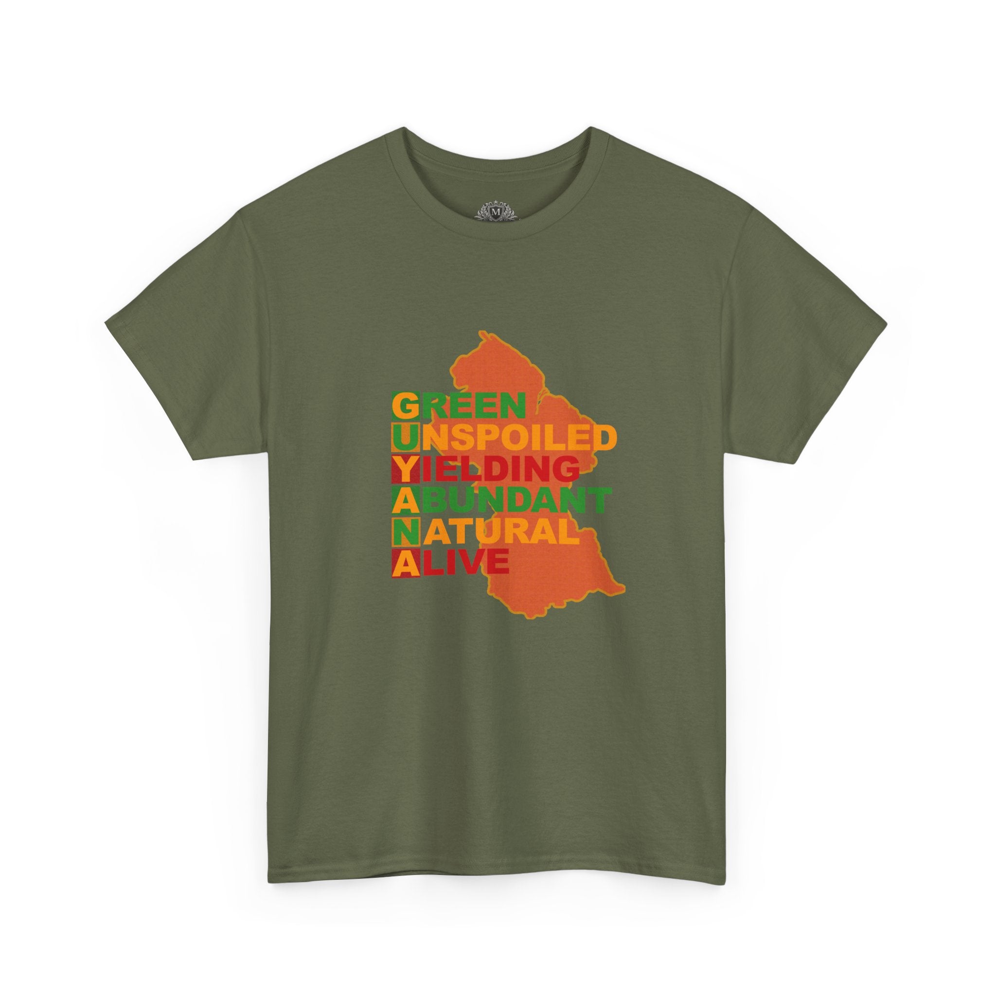 GUYANA Acrostic Design — Patriotic Eco Tee