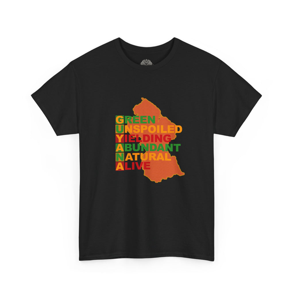 GUYANA Acrostic Design — Patriotic Eco Tee