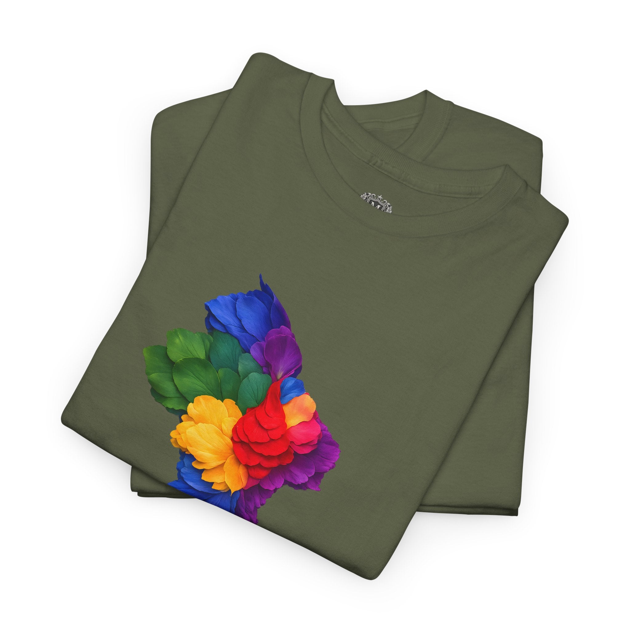 Guyana Floral Map T-Shirt — Colorful Petal Map Tee