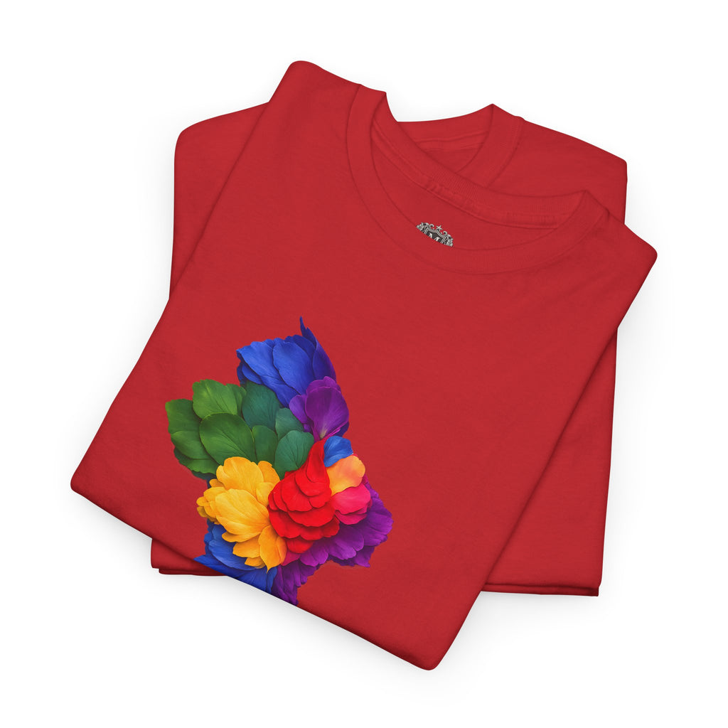 Guyana Floral Map T-Shirt — Colorful Petal Map Tee
